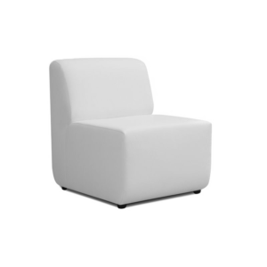 Location de chauffeuse en simili cuir blanc